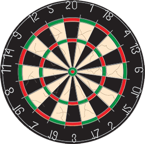 picture of a dart board