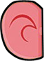 left ear